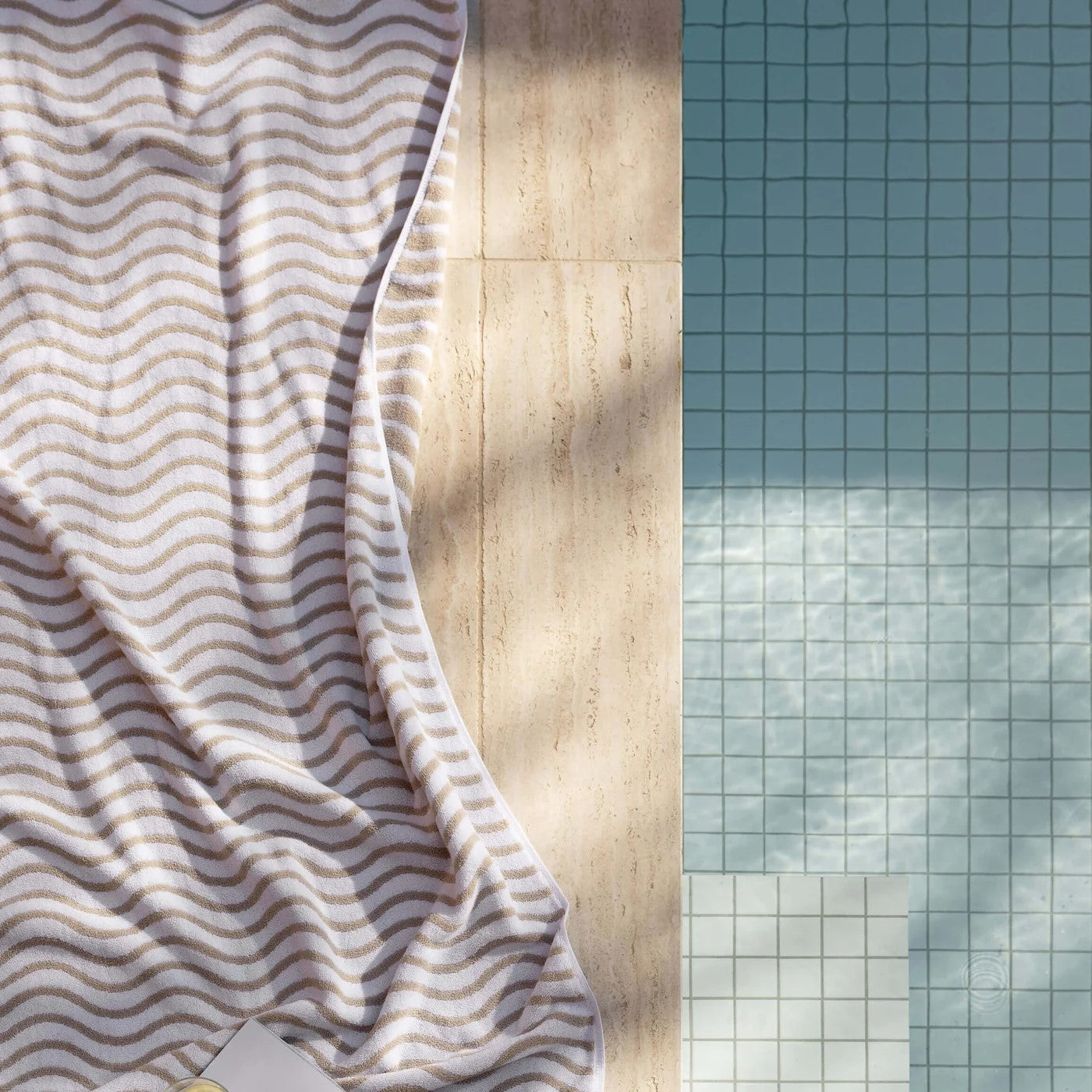 Wave Natural Towels | 100% Cotton