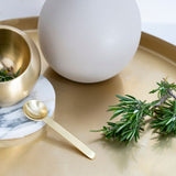 Geo Round Tray | Brass